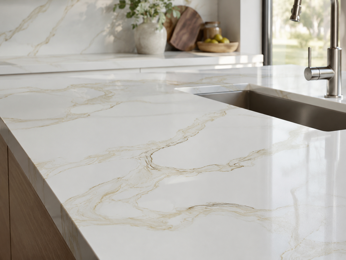 Countertop showroom display for kitchen and bathroom renovations