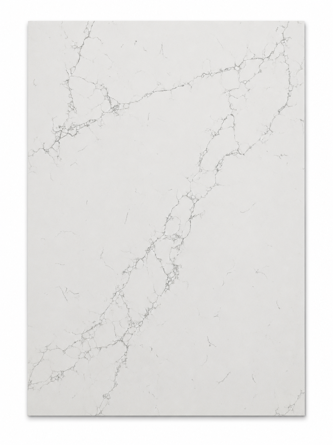 Fine Lines Calacatta quartz slab for luxury countertops
